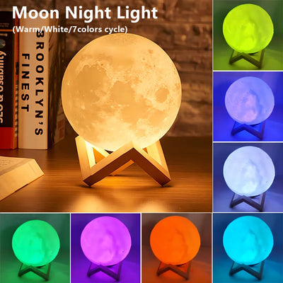 LED Moon & Galaxy Light | Ideal for Kids & Bedroom Decor - Merelux Store