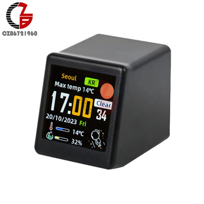 Smart WiFi Weather Station | Temp, Humidity, and Alarm Clock - Merelux Store