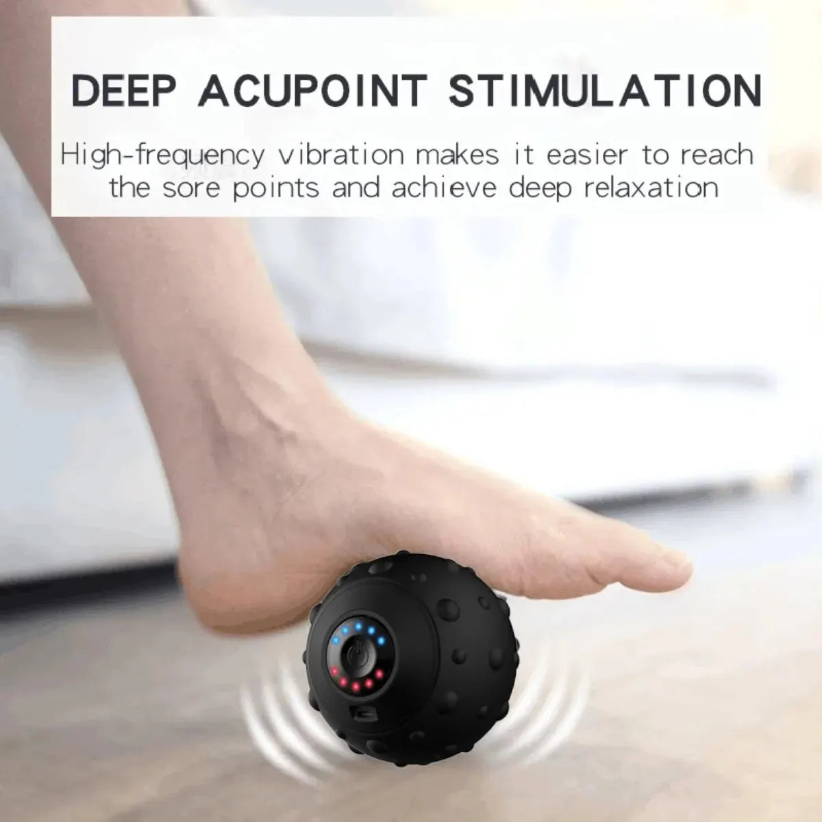 Rechargeable Sports Massage Ball | Neck, Back & Foot Muscle Relaxation - Merelux Store