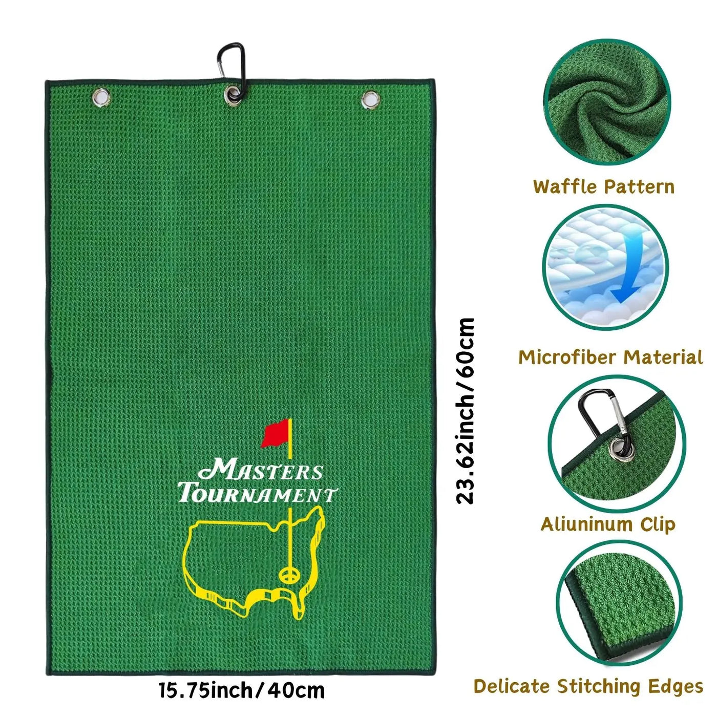 2 Count Christmas Golf Gifts | Embroidered Towels for Golf Bags - Merelux Store
