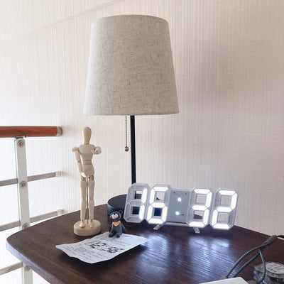 3D Digital Wall Clock | LED Night Mode, Adjustable for Home Decor - Merelux Store