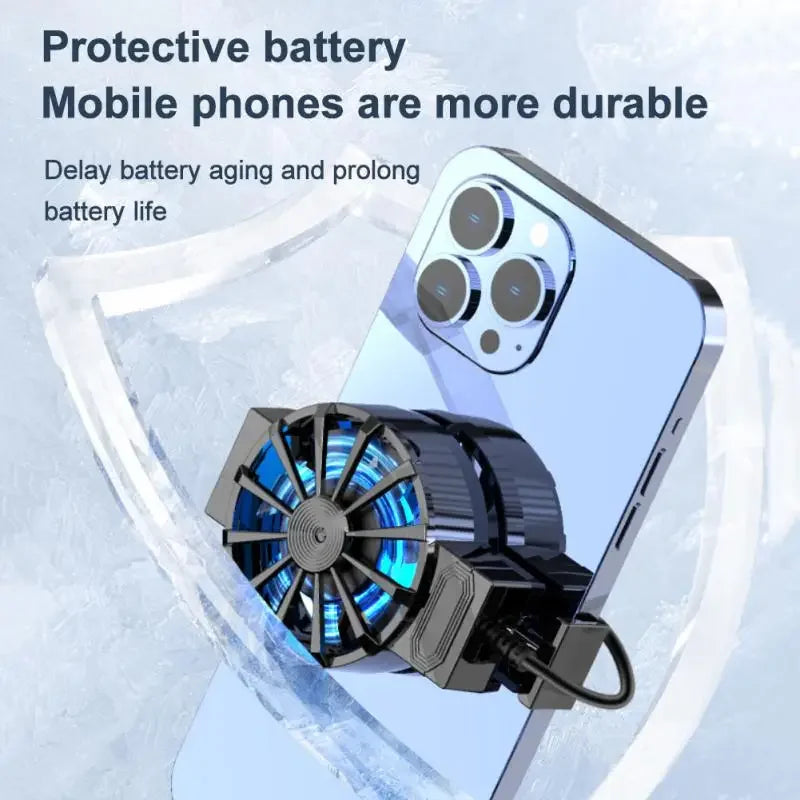 Mini Phone Cooling Fan | Rechargeable Gaming Radiator with Back Clip - Merelux Store