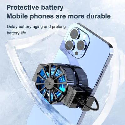 Mini Phone Cooling Fan | Rechargeable Gaming Radiator with Back Clip - Merelux Store