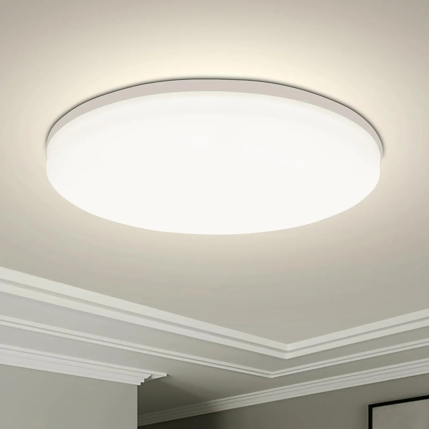 Round LED Ceiling Light | Modern Fixture for Home & Kitchen - Merelux Store