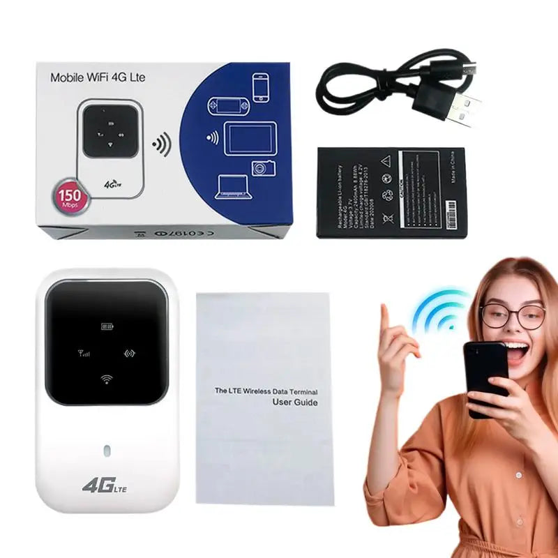 Portable 4G WiFi Router | High-Speed Hotspot for Travel & Satellite Internet - Merelux Store