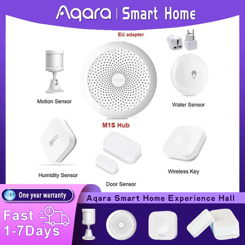 Aqara Smart Kit | Zigbee 3.0 Hub, Sensors & Switch, Works with MiHome - Merelux Store