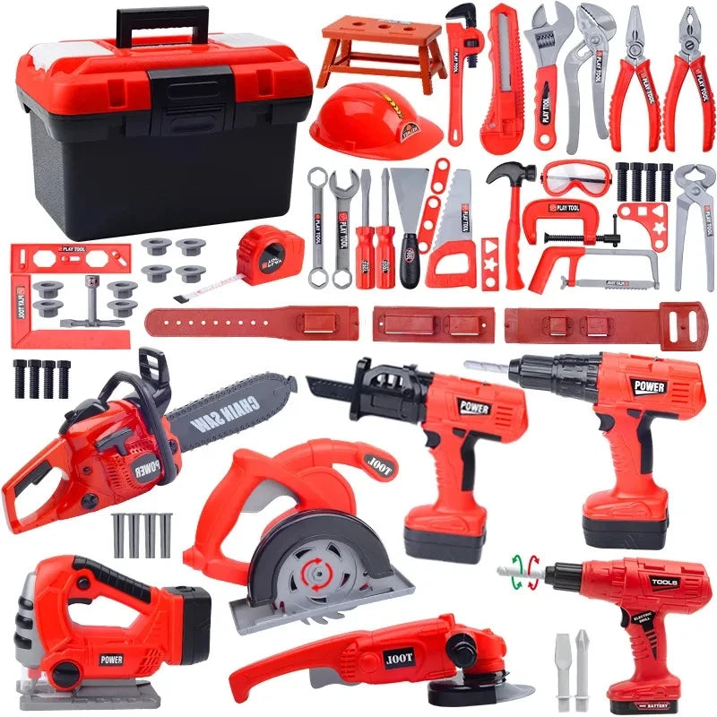 Engineer set with electric drill and screwdriver—perfect for boys - Merelux Store