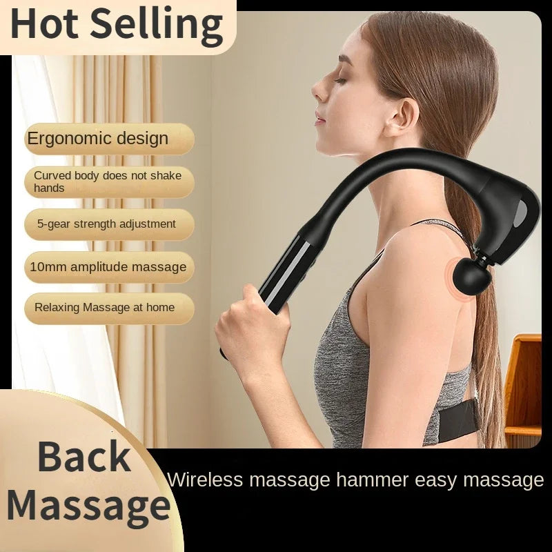 Fascial Massage Gun | High-Frequency, Long Handle, Muscle Relief - Merelux Store
