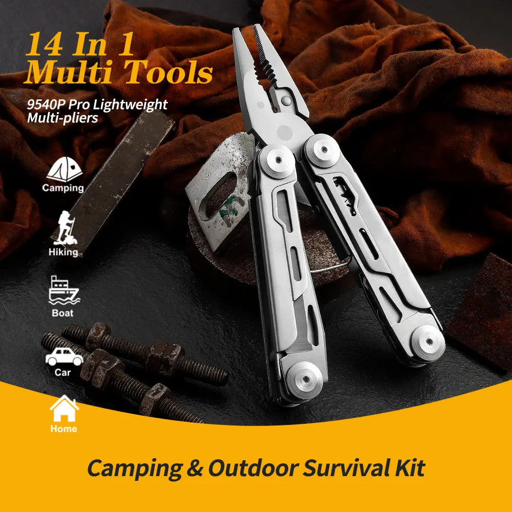 13-in-1 Multi-Purpose Tool | Perfect Gift for Men, Dads & Camping - Merelux Store