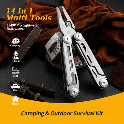 13-in-1 Multi-Purpose Tool | Perfect Gift for Men, Dads & Camping - Merelux Store