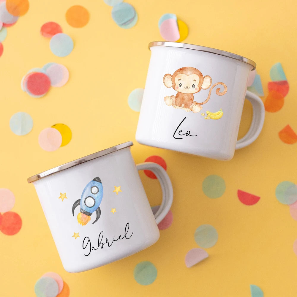 Personalized Enamel Mug for Kids – Perfect Birthday Gift - Merelux Store