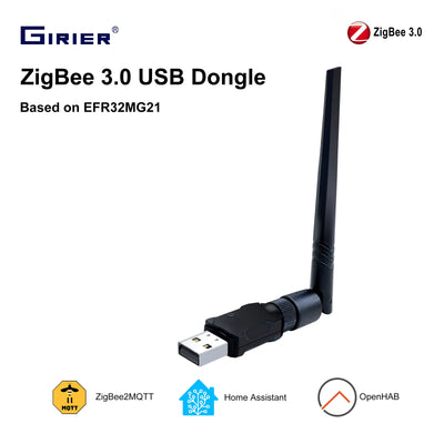 GIRIER ZigBee 3.0 USB Dongle | Compatible with Home Assistant & ZigBee2MQTT - Merelux Store