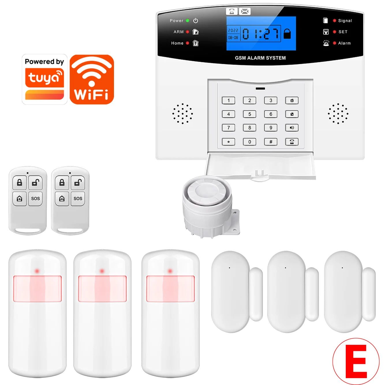 GSM WiFi Alarm System | Wireless DIY Security, APP & Alexa Control - Merelux Store