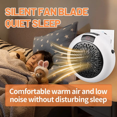 Portable Cordless Space Heater | Fast Heating Fan for Winter & Bathroom - Merelux Store