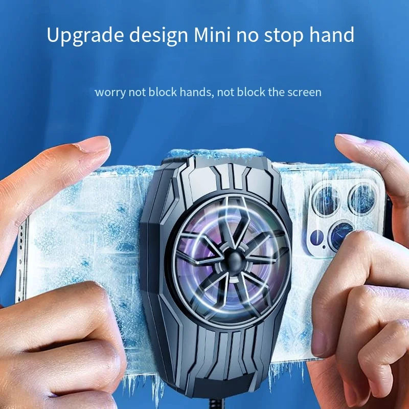 Mini Phone Cooling Fan | Rechargeable Gaming Radiator with Back Clip - Merelux Store