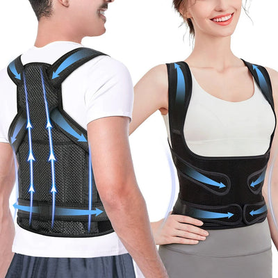 Adjustable Shoulder & Back Brace for Waist Pain Relief - Merelux Store