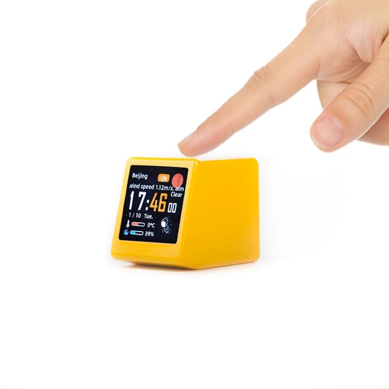 Smart Touch Weather Station | WiFi Desk Clock, Alarm, Photo Frame - Merelux Store