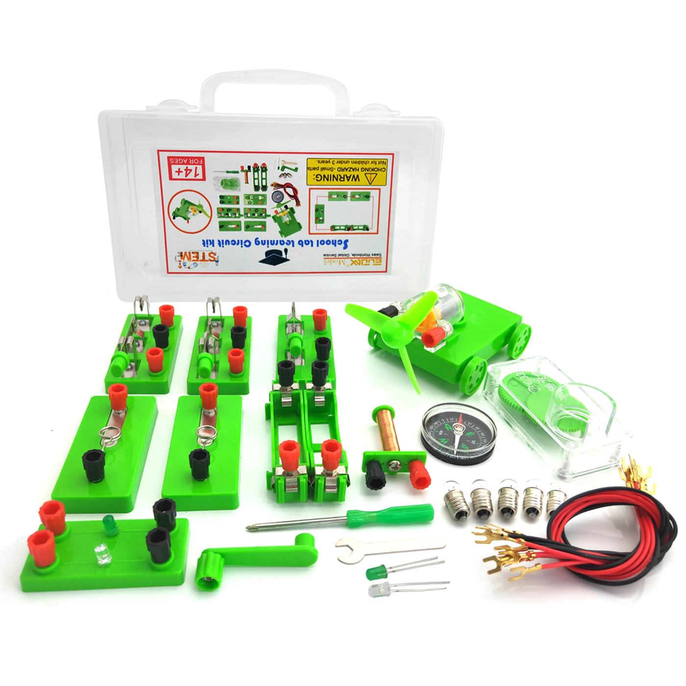 Electric Circuit Kit | Physics & Electromagnetic Experiments for Students - Merelux Store